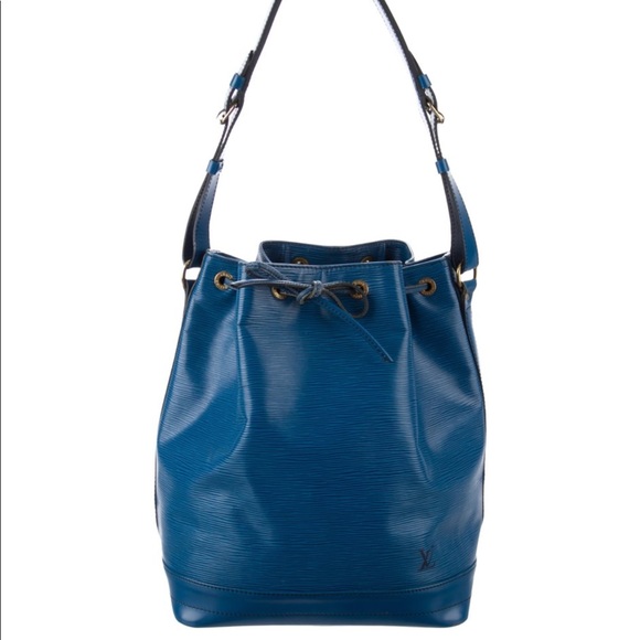 Louis Vuitton Handbags - Louis Vuitton Blue Epi Leather Noe GM Bucket Bag